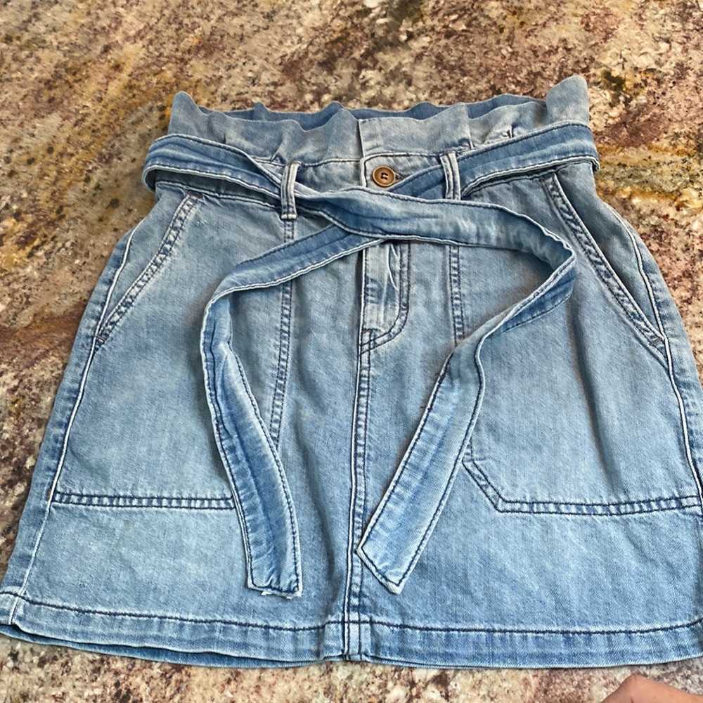 Free People Splendor in the Grass High Waisted Paperbag Waist Skirt, Size 2